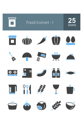 UI食物图标旅游旅行矢量素材